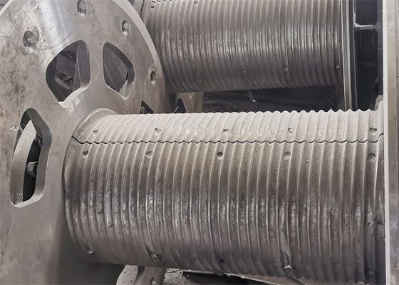 Dzielone odpinane rękawy Lebus spawane lub przykręcane do bębna wciągarki